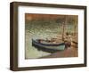 Barques au port (dos du tableau bouquet de bleuets)-Henri Martin-Framed Premium Giclee Print