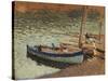 Barques au port (dos du tableau bouquet de bleuets)-Henri Martin-Stretched Canvas
