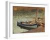 Barques au port (dos du tableau bouquet de bleuets)-Henri Martin-Framed Giclee Print