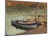 Barques au port (dos du tableau bouquet de bleuets)-Henri Martin-Mounted Giclee Print