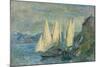 Barques Aux Grandes Voiles Sur Le Lac Léman À Meillerie En Haute-Savoie-Albert Lebourg-Mounted Giclee Print