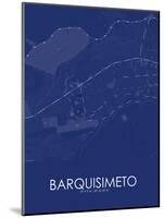 Barquisimeto, Venezuela (Bolivarian Republic of) Blue Map-null-Mounted Poster