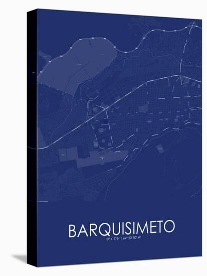Barquisimeto, Venezuela (Bolivarian Republic of) Blue Map-null-Stretched Canvas