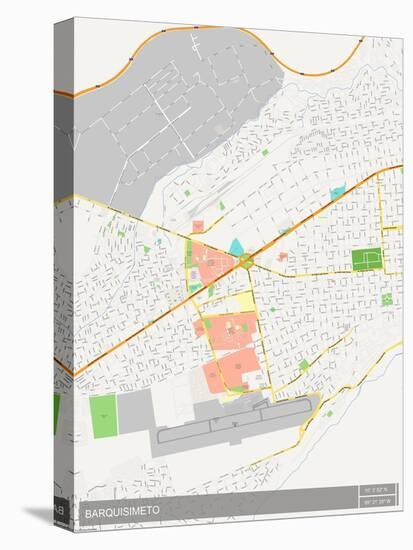 Barquisimeto, Venezuela (Bolivarian Republic of) Map-null-Stretched Canvas