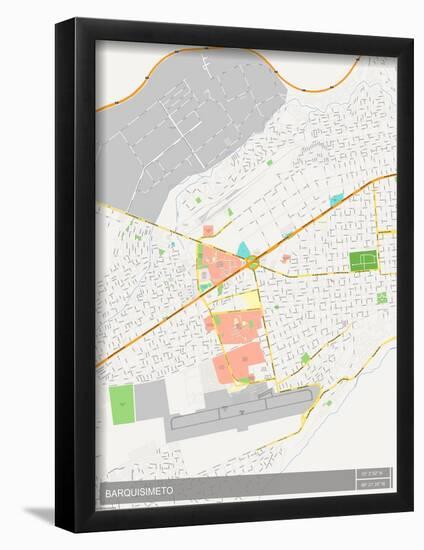 Barquisimeto, Venezuela (Bolivarian Republic of) Map-null-Framed Poster