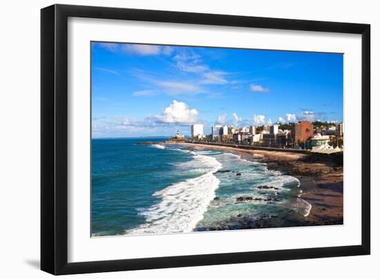 Barra Beach in the Beautiful City of Salvador in Bahia State Brazil-OSTILL-Framed Photographic Print