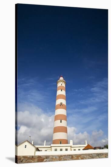 Barra Lighthouse, Costa Nova, Aveiro, Portugal-Julie Eggers-Stretched Canvas
