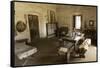Barracks at La Purisima Mission State Park in Lompoc California-null-Framed Stretched Canvas