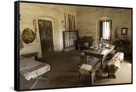 Barracks at La Purisima Mission State Park in Lompoc California-null-Framed Stretched Canvas