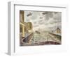 Barrage Balloons Outside a British Port-Eric Ravilious-Framed Giclee Print