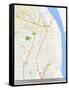 Barranquilla, Colombia Map-null-Framed Stretched Canvas