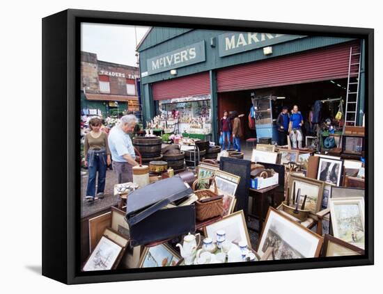 Barras Flea Market on Saturdays, Glasgow, Scotland, United Kingdom-Yadid Levy-Framed Stretched Canvas