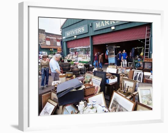 Barras Flea Market on Saturdays, Glasgow, Scotland, United Kingdom-Yadid Levy-Framed Photographic Print