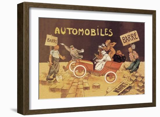 Barre Automobiles-null-Framed Art Print