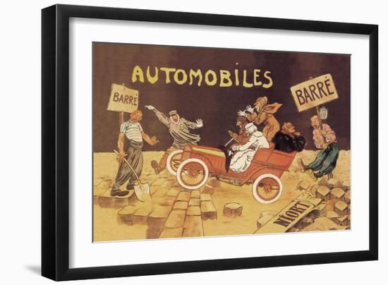 Barre Automobiles-null-Framed Art Print