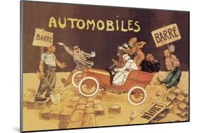 Barre Automobiles-null-Mounted Art Print