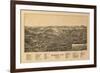 Barre, Vermont - Panoramic Map-Lantern Press-Framed Art Print