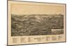 Barre, Vermont - Panoramic Map-Lantern Press-Mounted Art Print