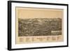 Barre, Vermont - Panoramic Map-Lantern Press-Framed Art Print