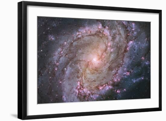 Barred Spiral Galaxy Messier 83-null-Framed Photographic Print