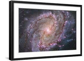 Barred Spiral Galaxy Messier 83-null-Framed Photographic Print