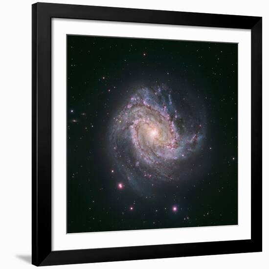 Barred Spiral Galaxy Messier 83-null-Framed Photographic Print