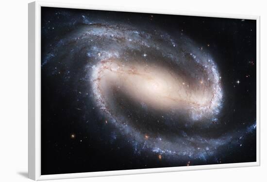 Barred Spiral Galaxy NGC 1300, HST Image-null-Framed Photographic Print