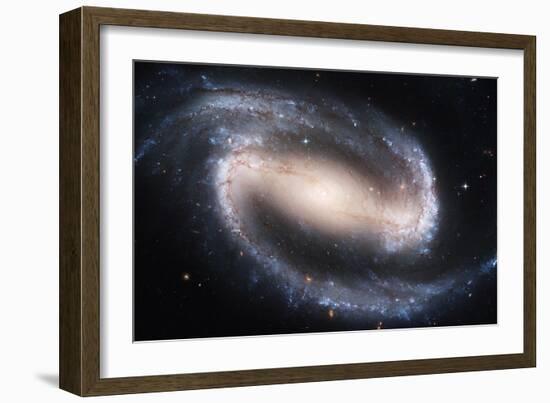 Barred Spiral Galaxy NGC 1300, HST Image-null-Framed Photographic Print