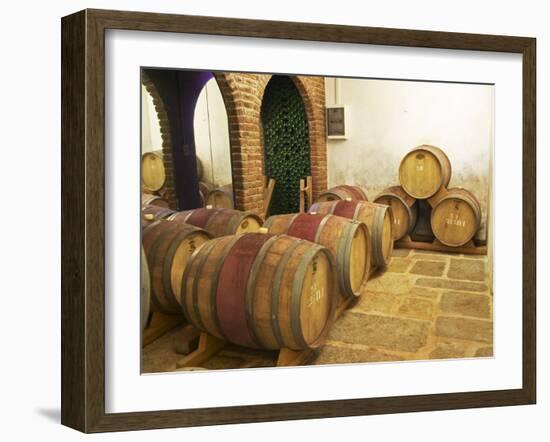 Barrel Aging Cellar, Vinedos Y Bodega Filgueira Winery, Cuchilla Verde-Per Karlsson-Framed Photographic Print