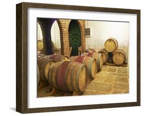 Barrel Aging Cellar, Vinedos Y Bodega Filgueira Winery, Cuchilla Verde-Per Karlsson-Framed Photographic Print