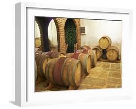 Barrel Aging Cellar, Vinedos Y Bodega Filgueira Winery, Cuchilla Verde-Per Karlsson-Framed Photographic Print