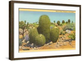 Barrel Cactus-null-Framed Art Print