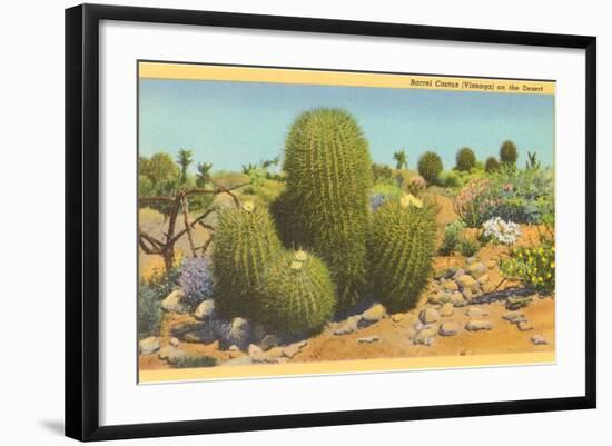 Barrel Cactus-null-Framed Art Print