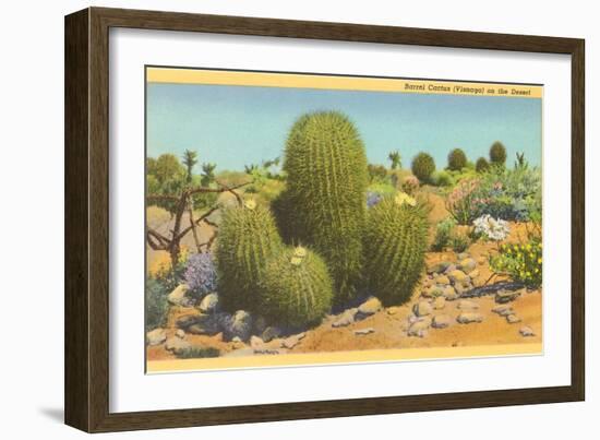 Barrel Cactus-null-Framed Art Print