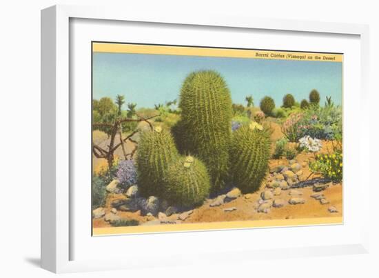 Barrel Cactus-null-Framed Art Print