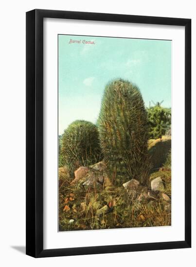 Barrel Cactus-null-Framed Art Print