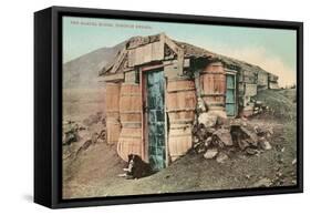 Barrel House, Tonapah, Nevada-null-Framed Stretched Canvas