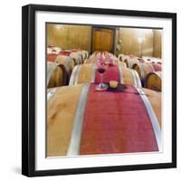 Barrel Room at Walla Walla Winery, Walla Walla, Washington, USA-Richard Duval-Framed Photographic Print