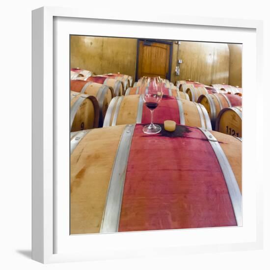 Barrel Room at Walla Walla Winery, Walla Walla, Washington, USA-Richard Duval-Framed Photographic Print