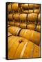 Barrel Room of a Washington Winery, Yakima Valley, Washington, USA-Richard Duval-Framed Stretched Canvas