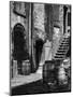 Barrels and Staircase in Alley on the Bowery, New York-Emil Otto Hoppé-Mounted Photographic Print