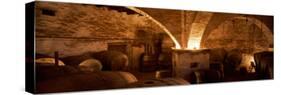 Barrels in a Winery, La Garriga, Barcelona, Catalonia, Spain-null-Stretched Canvas