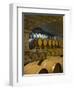 Barrels in Cellar at Chateau Changyu-Castel, Shandong Province, China-Janis Miglavs-Framed Photographic Print