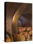 Barrels in Cellar at Long Meadow Ranch Winery, Ruthford, Napa Valley, California, USA-Janis Miglavs-Stretched Canvas