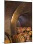 Barrels in Cellar at Long Meadow Ranch Winery, Ruthford, Napa Valley, California, USA-Janis Miglavs-Mounted Photographic Print