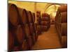 Barrels in Wine Cellar, Badia a Passignano Cave Antinos, Chianti, Tuscany, Italy, Europe-Morandi Bruno-Mounted Photographic Print