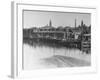 Barrels of Guiness's Stout Sitting in Front of the Brewery on the River Liffey, Dublin-William Vandivert-Framed Premium Photographic Print