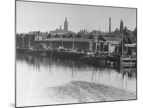 Barrels of Guiness's Stout Sitting in Front of the Brewery on the River Liffey, Dublin-William Vandivert-Mounted Premium Photographic Print