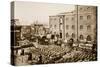 Barrels of Molasses in the West India Docks-English Photographer-Stretched Canvas