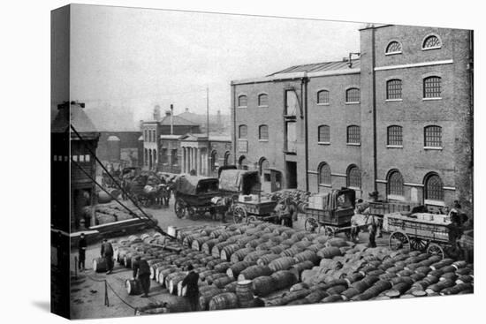 Barrels of Molasses, West India Docks, London, 1926-1927-Langfier-Stretched Canvas